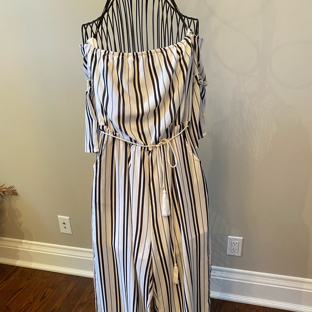 Pinstripe Jumpsuit